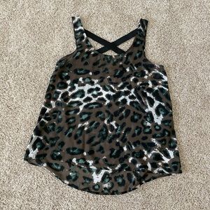 Chloe K Nordstrom leopard top XS
